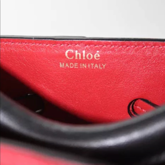 Chloe Gala Small Leather Bucket Bag Crossbody - Picture 5 of 8